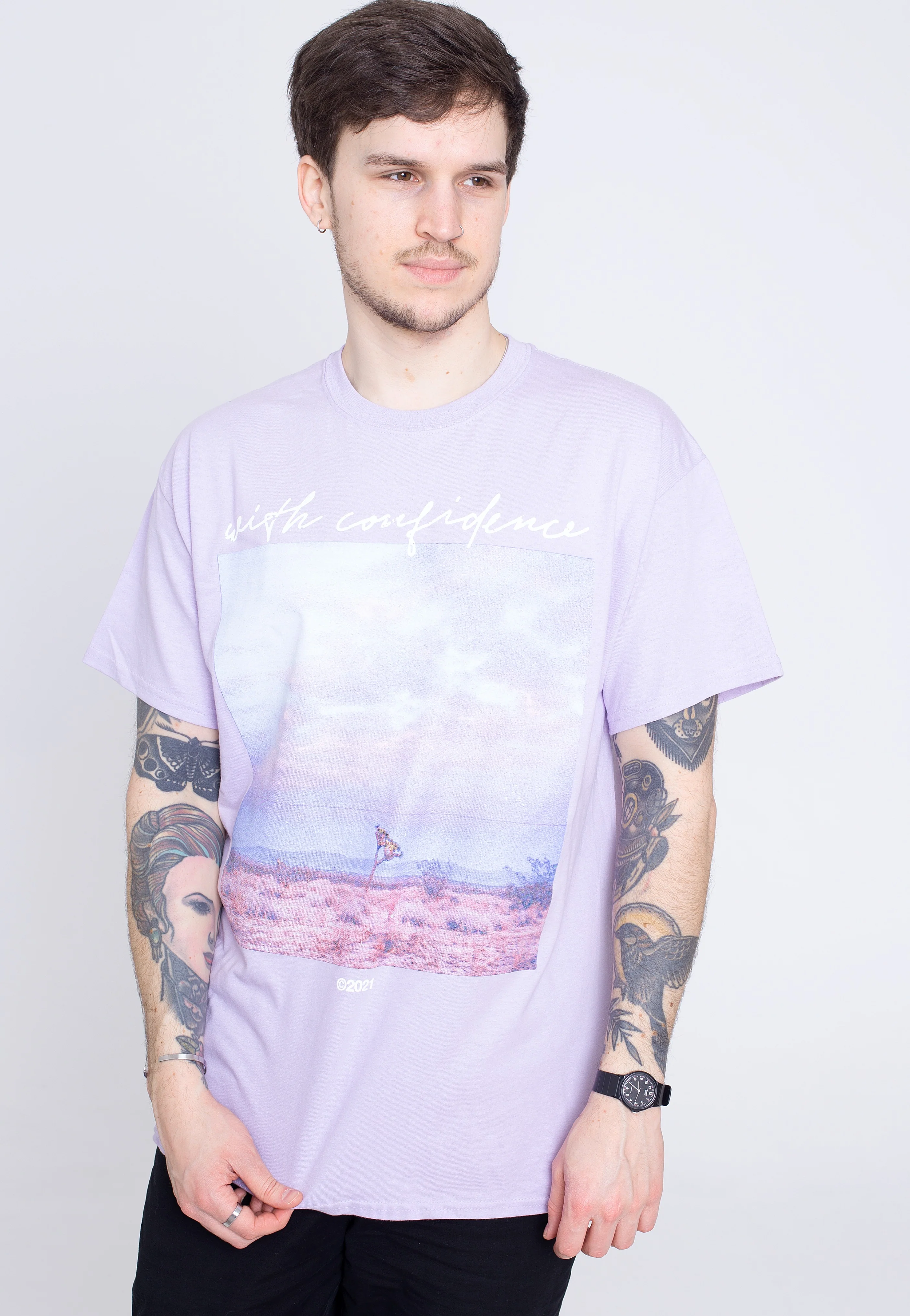 With Confidence Cover Orchid - T-Shirt - Image 3